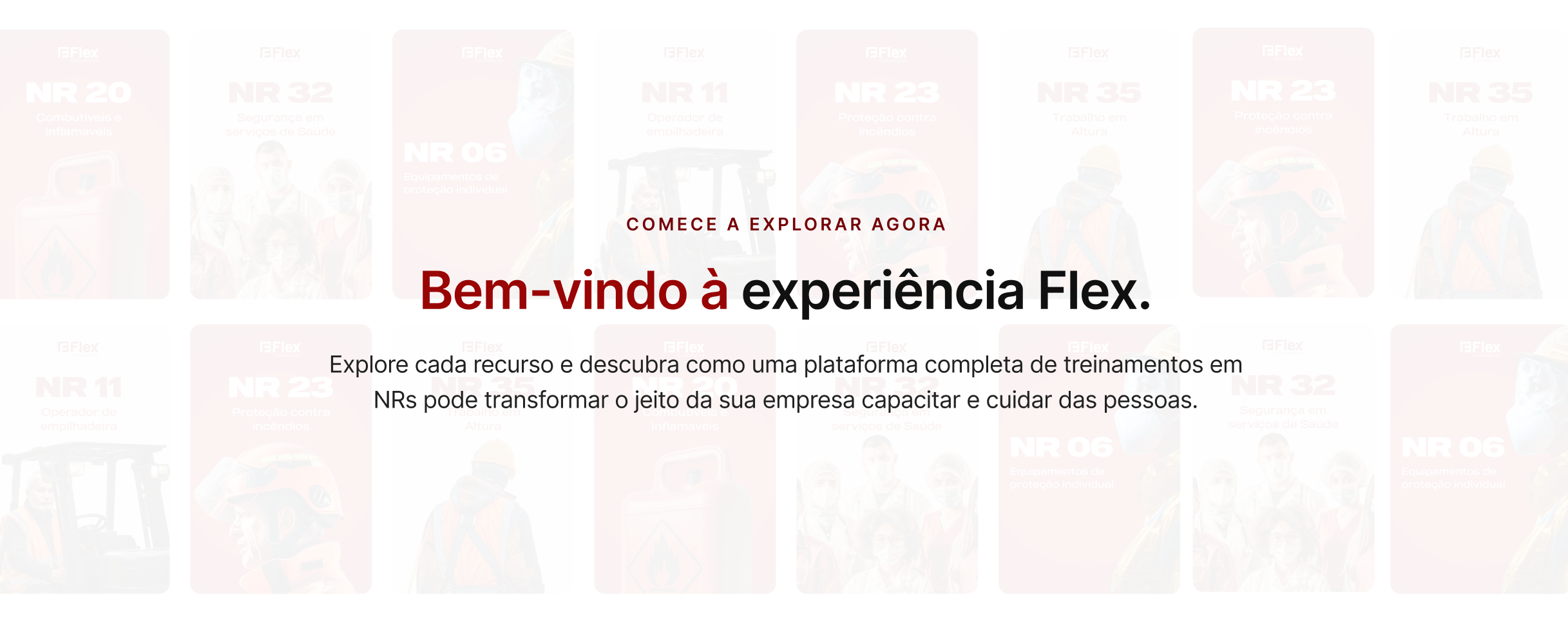Bem-vindo à experiência Flex.